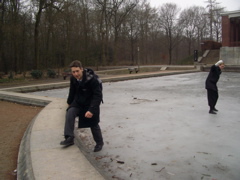 Elder Wiborny and Sister Toone on the Ice