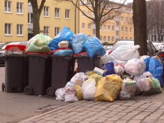 Three Weeks' Garbage Strike