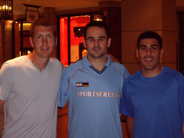 Reed with Gregg Berhalter and Claudio Reyna