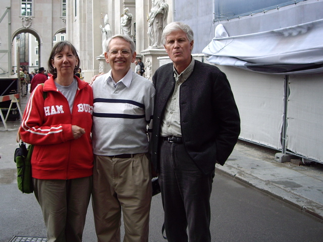 Allens with Prof. Alan Keele at the Cathedral