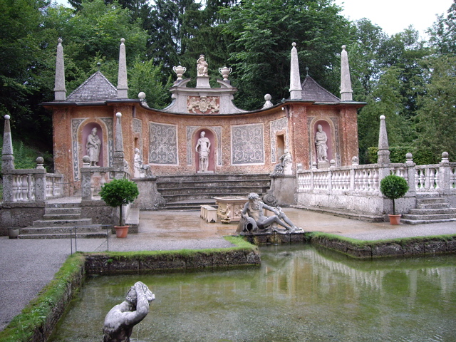 Hellbrunn with Dinner Table Fountain
