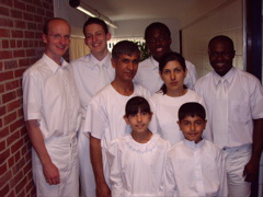 Baptism 22 July 2006: Ahmadzai Family with   B. Heinemann, Simon Leiss, E. Owusu, Joseph Adjey