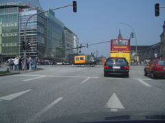 Helicopter ambulance at the Hauptbahnhof