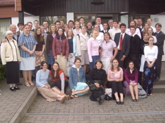 Young Adults of Hamburg Stake at the Frankfurt Temple on the Day of Ascension