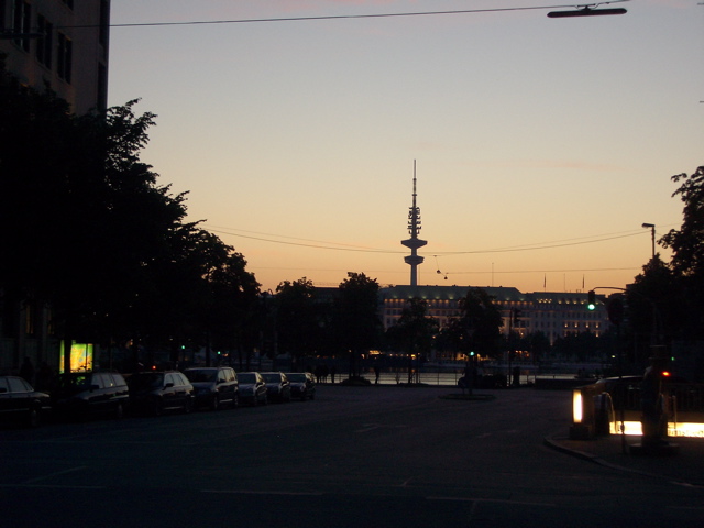 Looking West from the Thalia Theater to the Binnen Alster