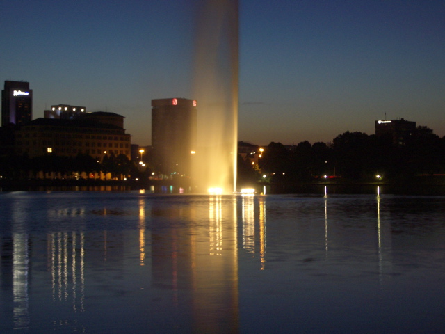 Fountain on the Binnen Alster