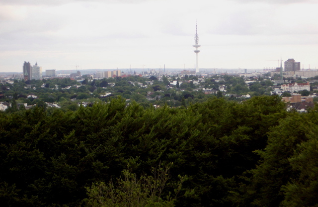 Looking West over Hamburg