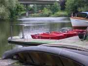 Canoes on the River at Kiel