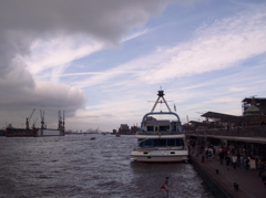 Hamburg Harbor Elbe River